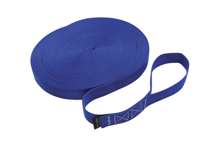 Single Jackline with Loop - Blue, blue nylon tubular webbing, C0240-0035-L-B, C0240-0045-L-B, C0240-0055-L-B